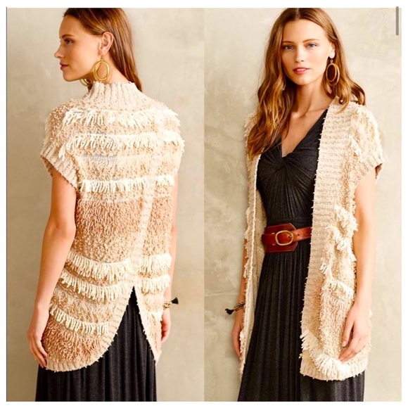 Anthropologie Jackets & Blazers - ANTHROPOLOGIE MOTH Quinta Boho Fringe Cardigan, X Small